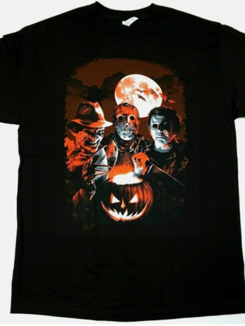 rare HORROR MOVIE Scary Film Halloween Characters Men's 100% Cotton Tee New S - Picture 3 of 4
